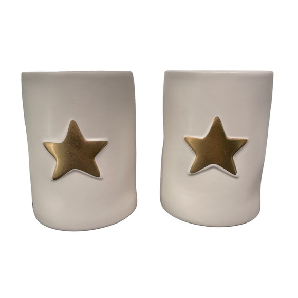 Rae Dunn Scented Candles 2 Stargazer Midnight Orchid gold star ceramic jar - Picture 3 of 9